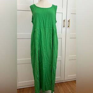 Jams World green maxi dress small back slit